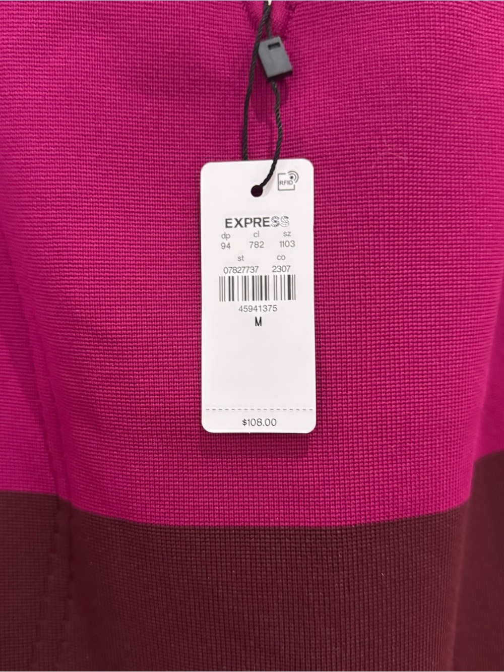 Body Contour Color Block V-Wire Sleeveless Midi Sweater Dress NWT - Picture 9 of 9